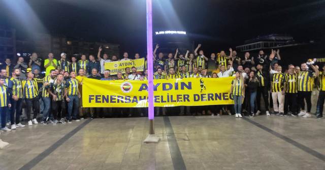 Aydın Fenerbahçeliler Derneği, Kasımpaşa maçını tribünden izledi