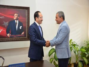 Başkan Kaplan, Müftü Müjdeciyi ziyaret etti