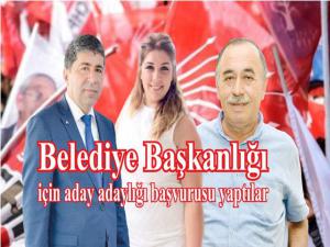 Belediye Başkanlığı  için aday adaylığı başvurusu yaptılar