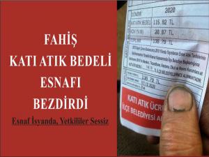 Fahiş katı atık bedeli esnafı bezdirdi