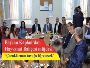 Kaplandan hayvanat bahçesi müjdesi