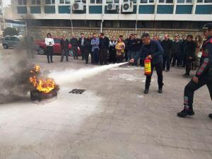 Kaymakamlık Yangın Tatbikatından tam not aldı