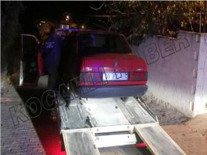 Koçarlıda drift attı hayatının hatasını yaptı
