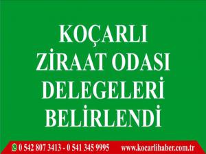Koçarlı Ziraat Odası Delegeleri Belirlendi