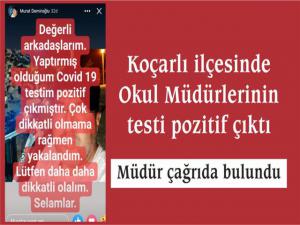 Müdürlerin testi pozitif çıktı