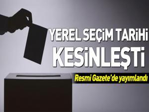 Yerel seçim tarihi kesinleşti